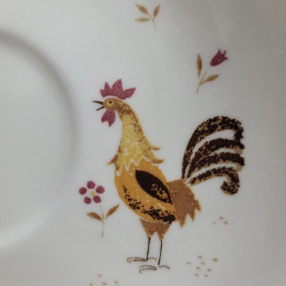 TWO Taylor Smith Taylor Break-O-Day Ever Yours Cup & Saucer Sets Chickens - Picture 9 of 10